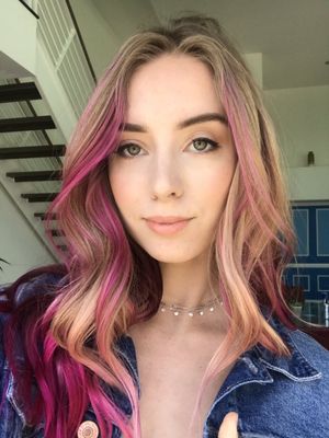 Haley Reed and her new hair color
