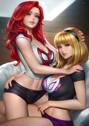 Mary Jane & Gwen Stacy by NeoArtCorE