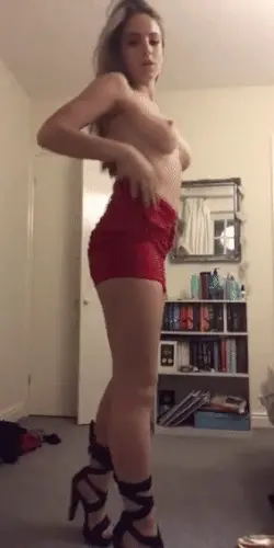 undressing for the camera