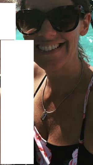 sexy brunette with tiny tits in bathing suit