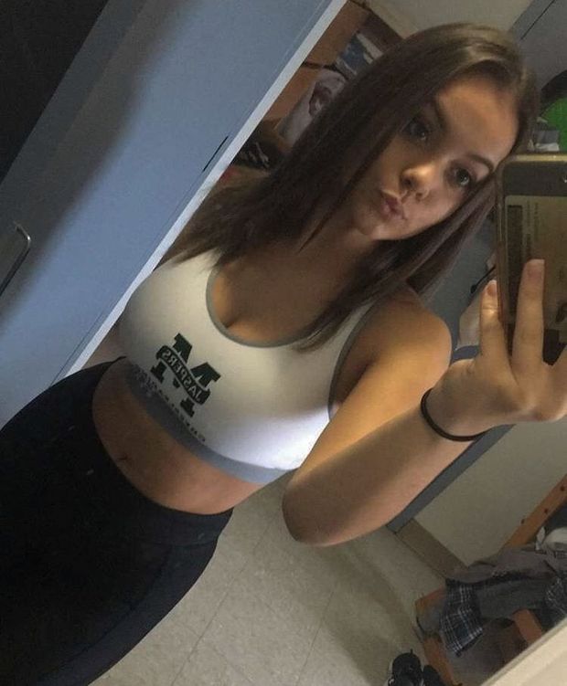 Big tit college slut