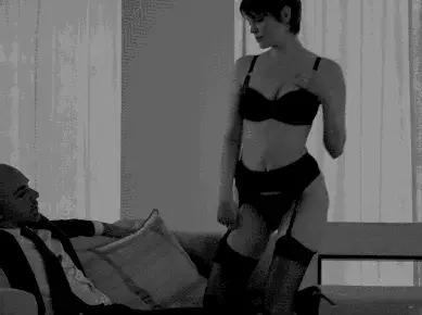 Presenting your sexy, lingerie'd body for me to use