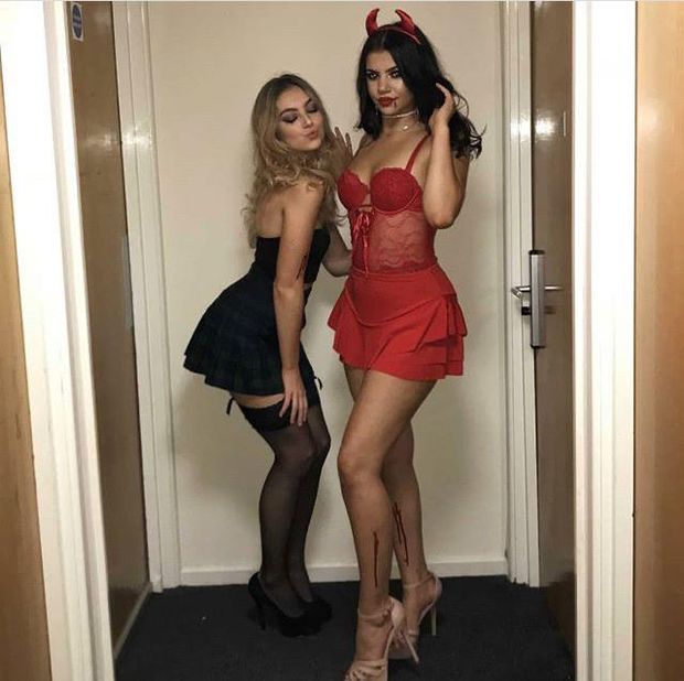 sexy halloween coeds