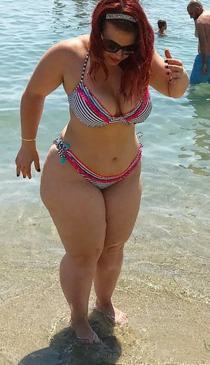thick milf on beach