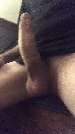 jerking big uncut cock