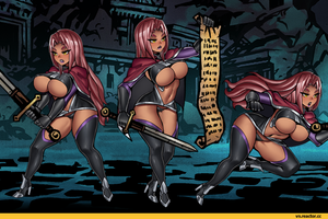 Hell Knight Ingrid (poses#1) By: Unknown Artist