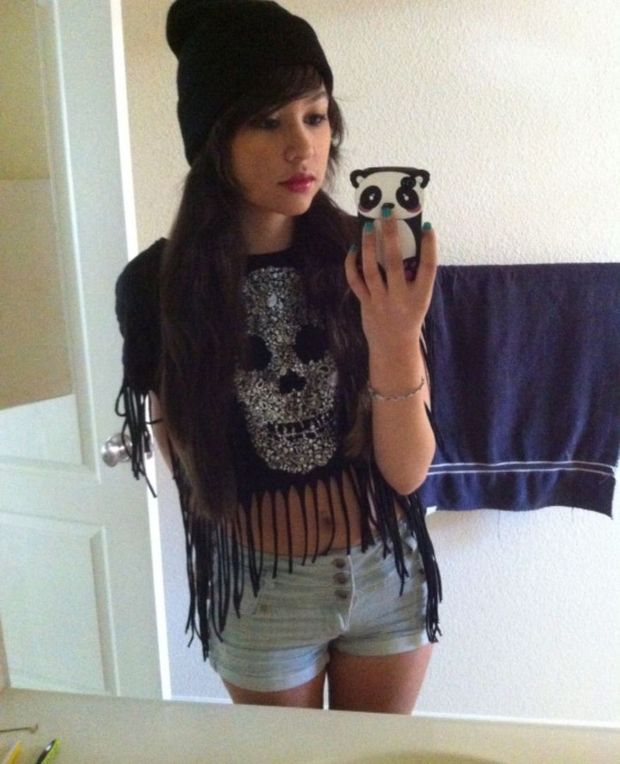 sexy brunet exposed