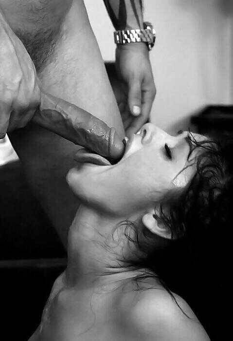 Feeding her the meat