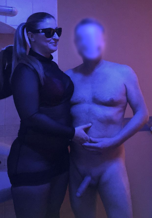 having some CFNM fun with a gorgeous blonde with pigtail and lingerie. 28c