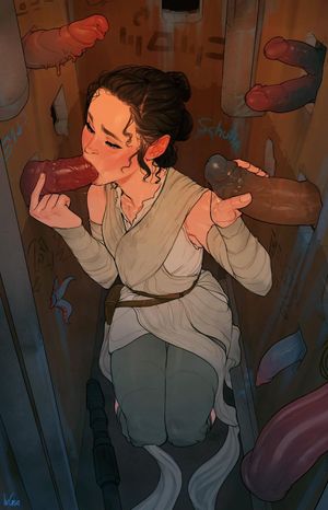 Rey Gives Multiple Glory Holes