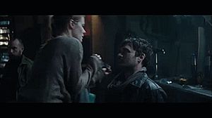 Guy tape gagged by blonde woman