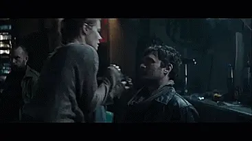 Guy tape gagged by blonde woman