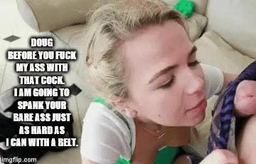 Female spanking male