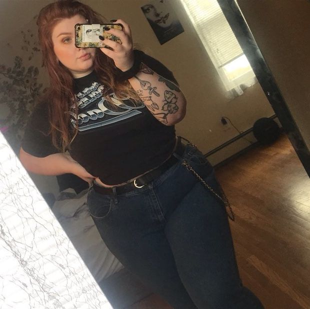 bbw selfie