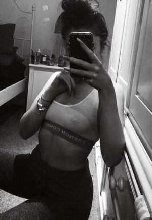 Slutty teen teasing on Instagram story