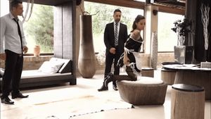 Nikita Bellucci gives condoms