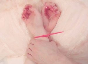 Pink zip-ties show I care.