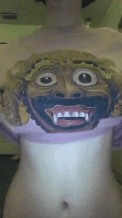 Drop with pierced nipples