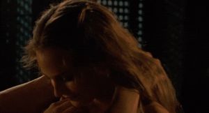 Neck stroking, hands through hair