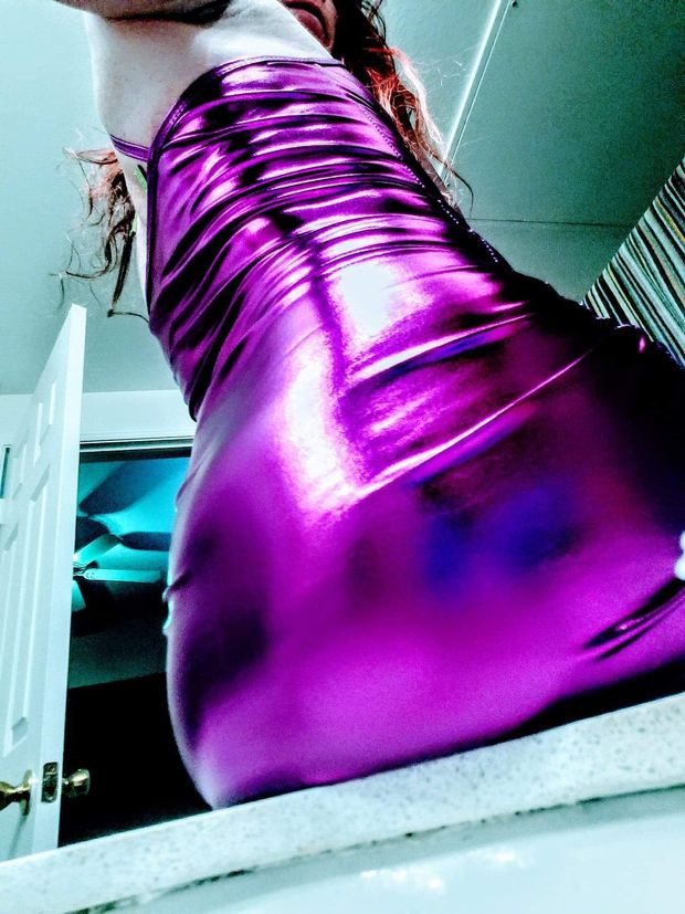 sexy shiny metallic mini dress