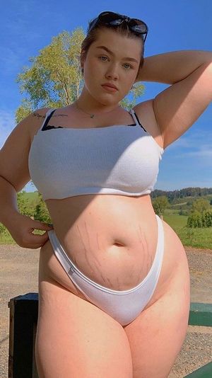 Beautiful Brunette in white panties & top