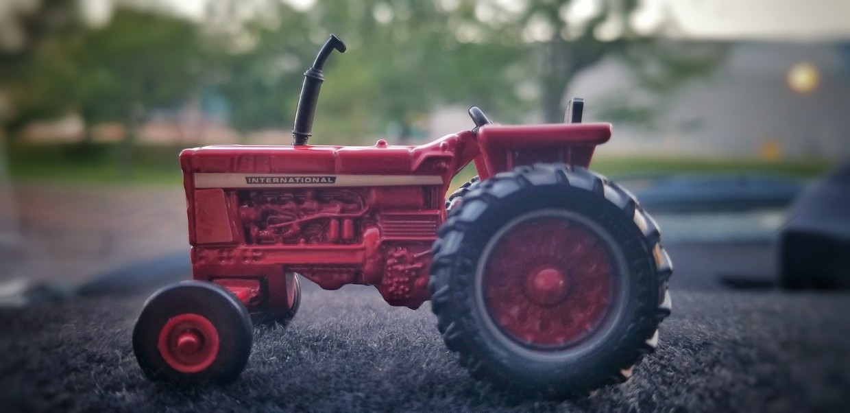 Just a Red Tractor