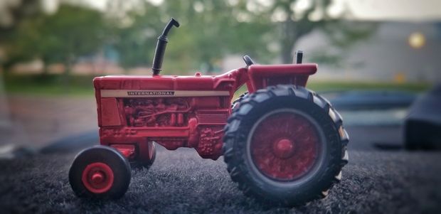Just a Red Tractor
