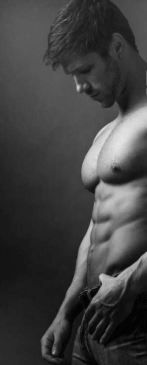 Looking down with anticipation