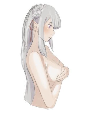 Emilia Topless (Re：ゼロから始める異世界生活)