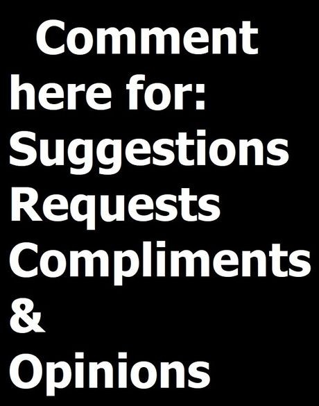 Please add any comment you wanna make to my boards