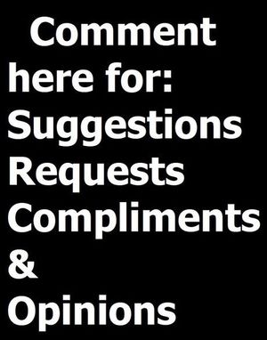 Please add any comment you wanna make to my boards