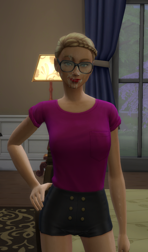 Facial for cute blonde