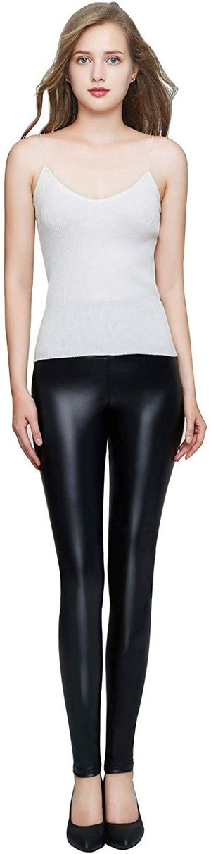 nice sexy model in latex leggings