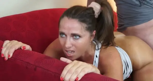 Brunette Whore Takes It Like A Champ