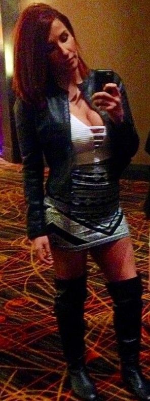 Big Titted MILF Goddess is proud of her hard nipples