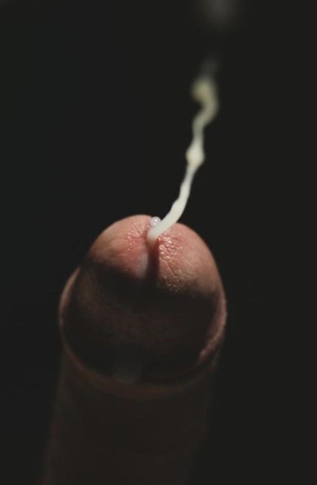 cock spits cum