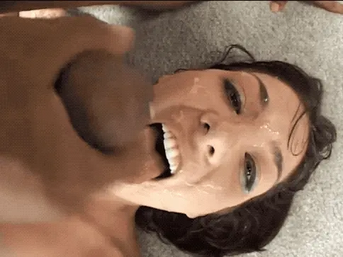 She loves hot cum from bbc