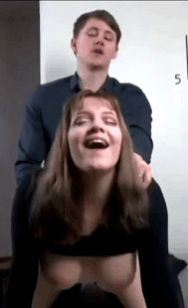 Enjoying between her delicious buttocks shaking her juicy boobs