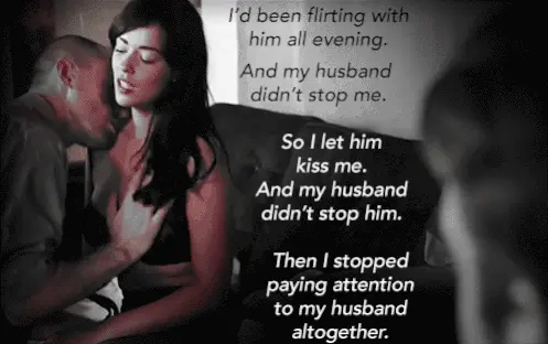 husband watches wife cuckold him