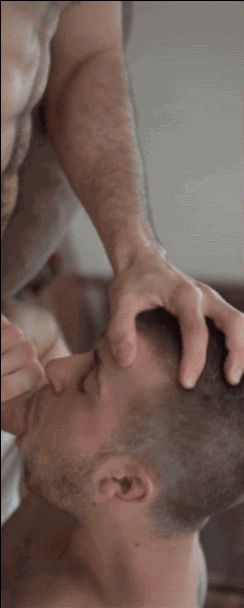 Sexy hunk sucks cock