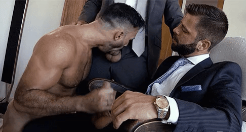 Dude's working two suit-bombs at once... blow separately, or simultaneously?