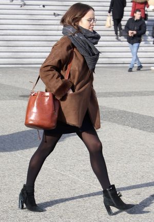 Candid pantyhose