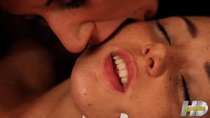 Lick it off her face