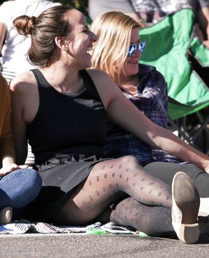 Candid pantyhose