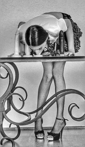 deepthroat training with huge dildo