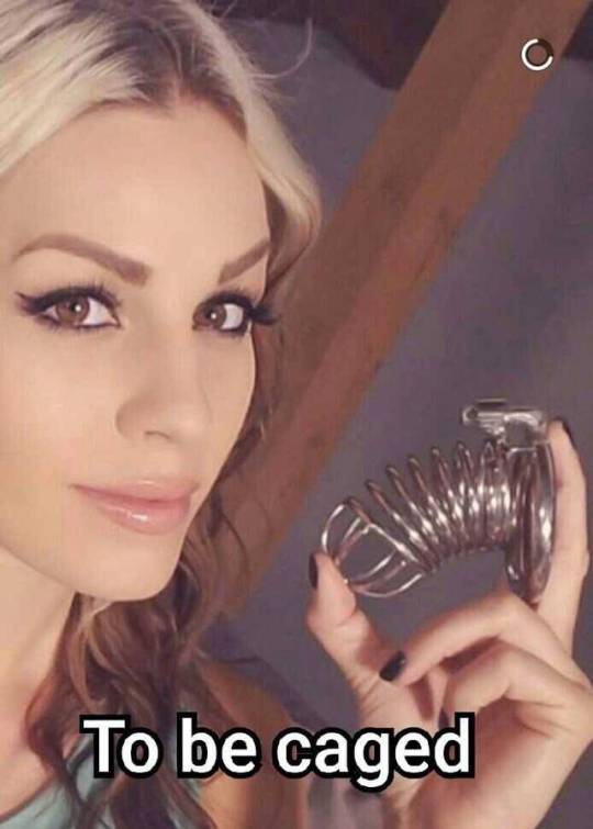 chastity caption