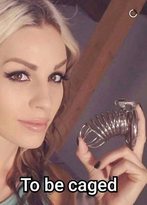 chastity caption