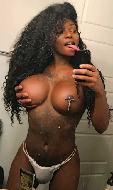 Long Tongue Big Black Titties W/ PACKAGE