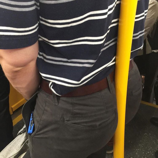 Leaning on a pole