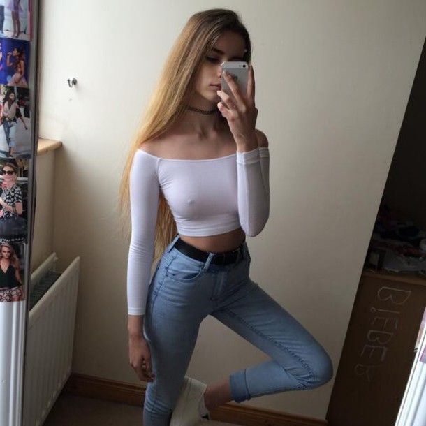 Sexy blonde petite